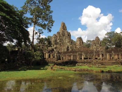 Historic temple on a trek in Cambodia