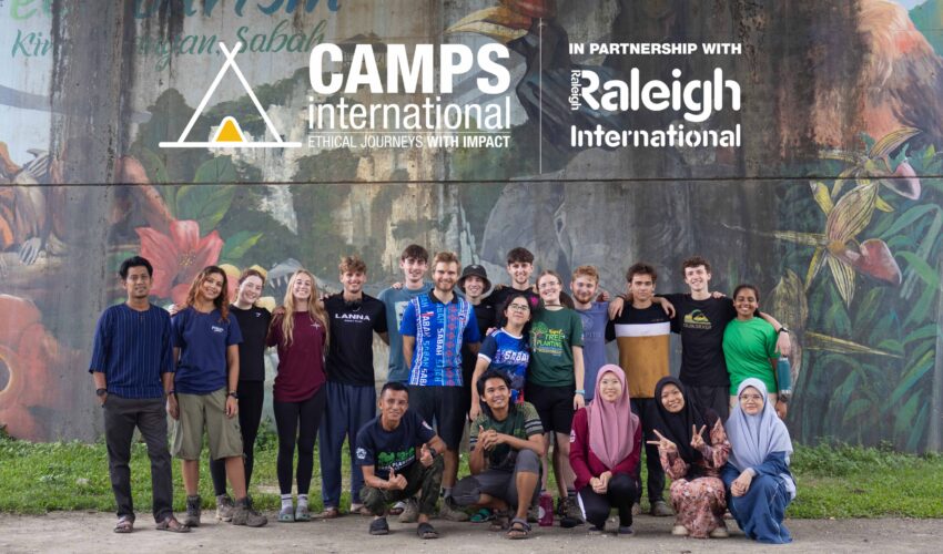 Borneo students group photo, Borneo Panau Expedition in Partnership with Raleigh International