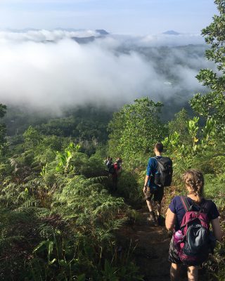School expedition Borneo trek bongkud hill walk