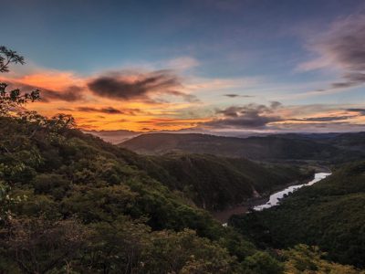 Sunset over the jungle, Costa Rica