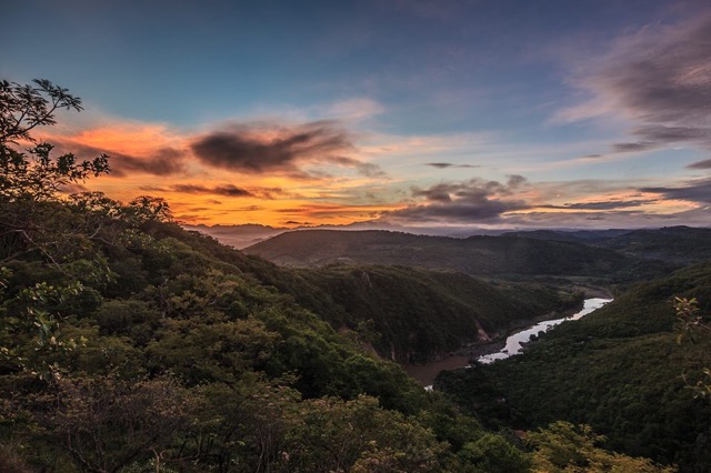 Sunset over the jungle, Costa Rica