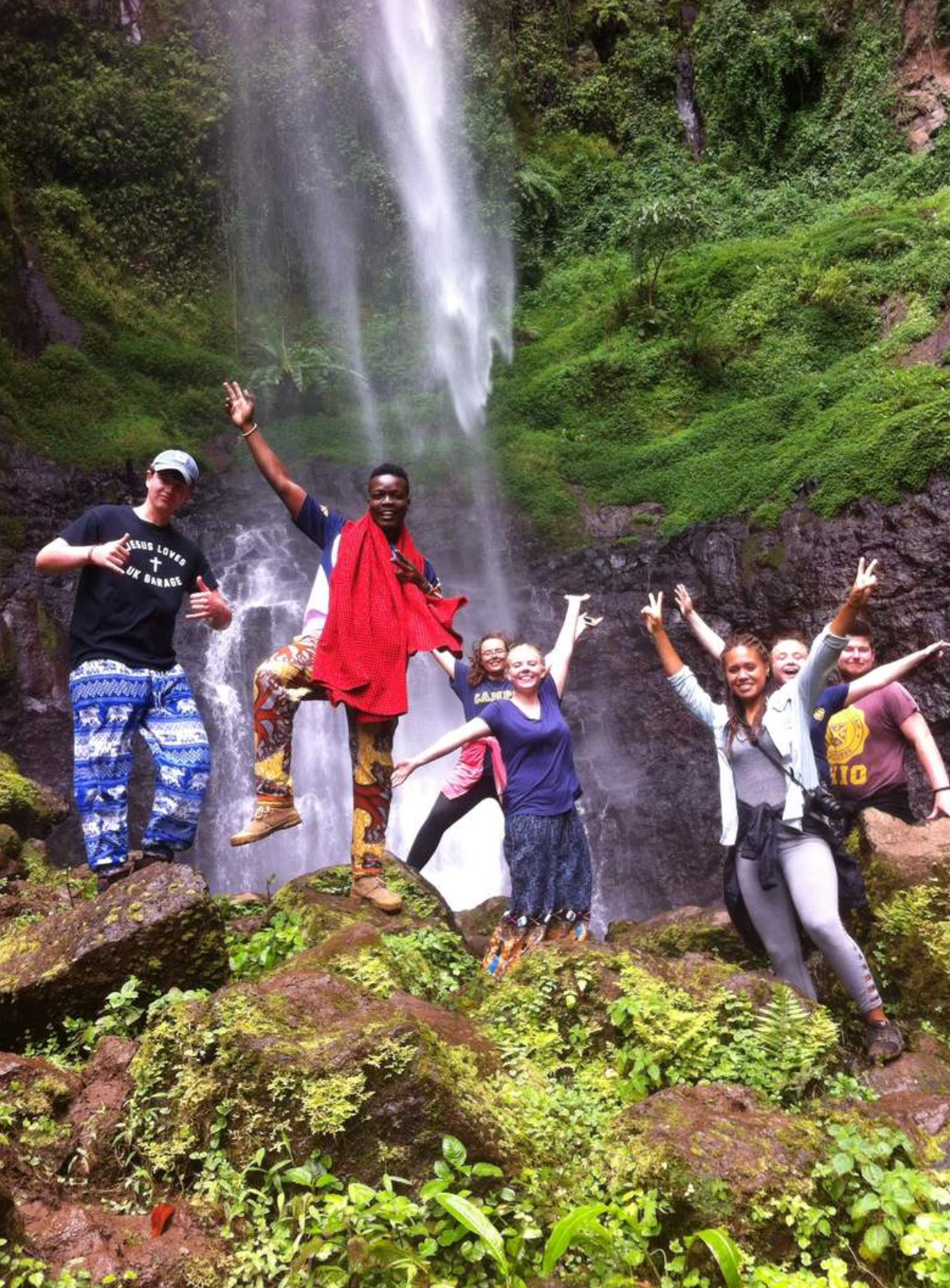 school_expedition_tanzania_impact_waterfall_celebration