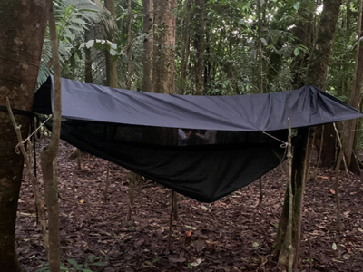 Sleeping in Hammock Camp Ciebo Ecuador