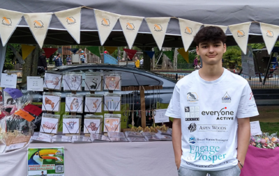 Marcus Fundraising at a Craft Fair